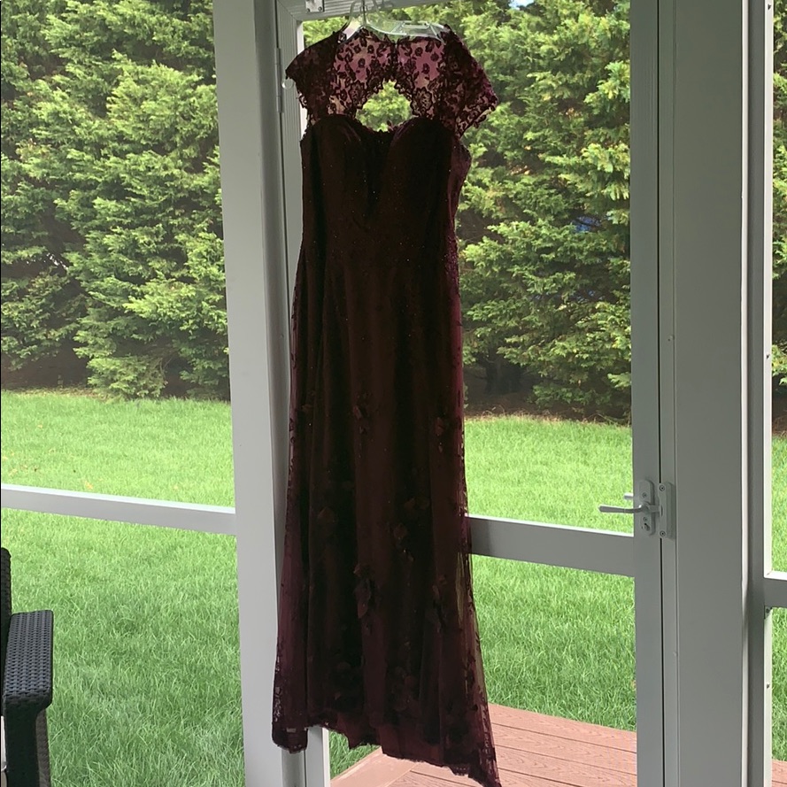 Mother Of The Bride Dress (Wine Color)